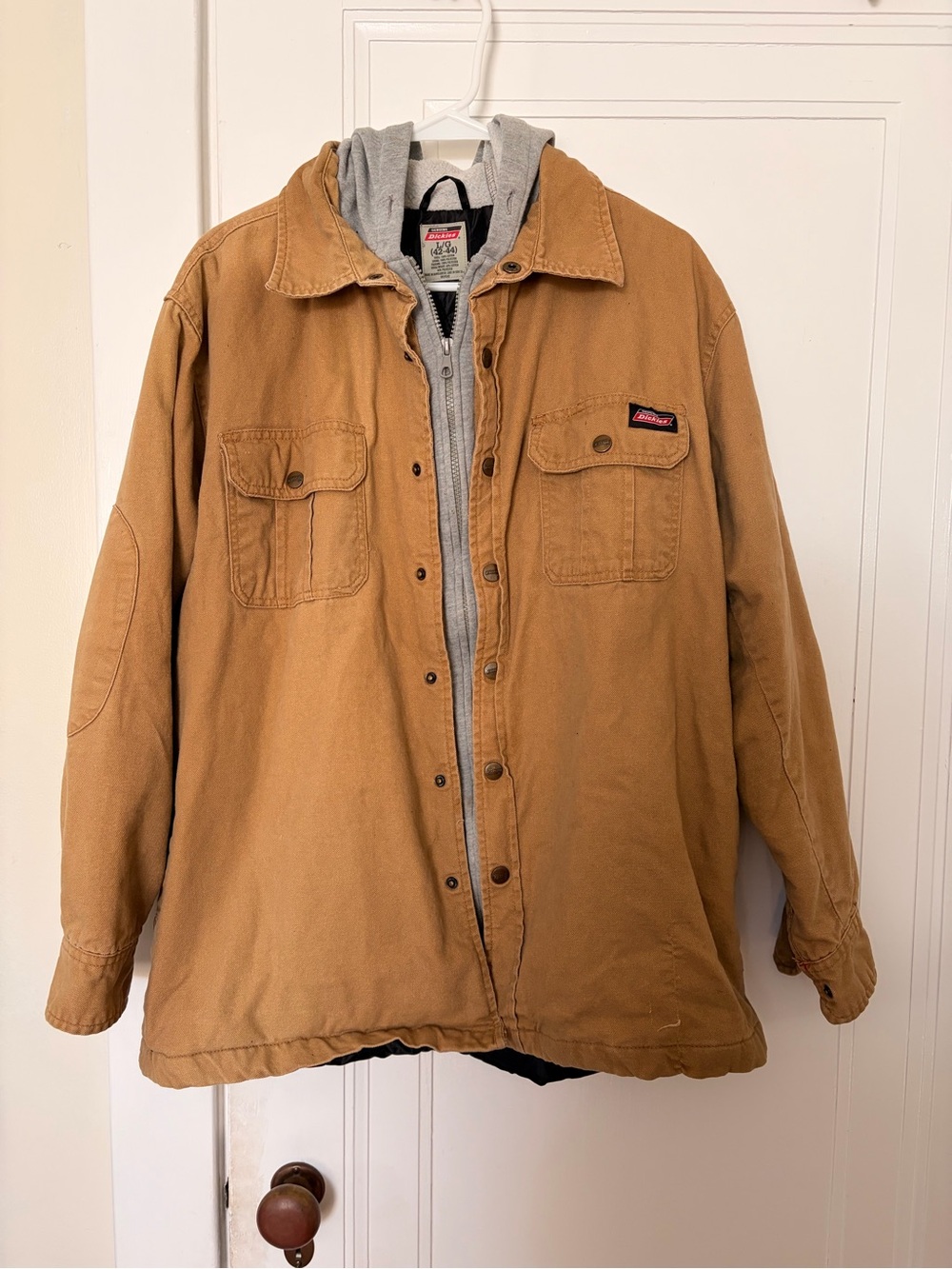 Dickies Canvas Field Jacket with Gray Hooded Liner